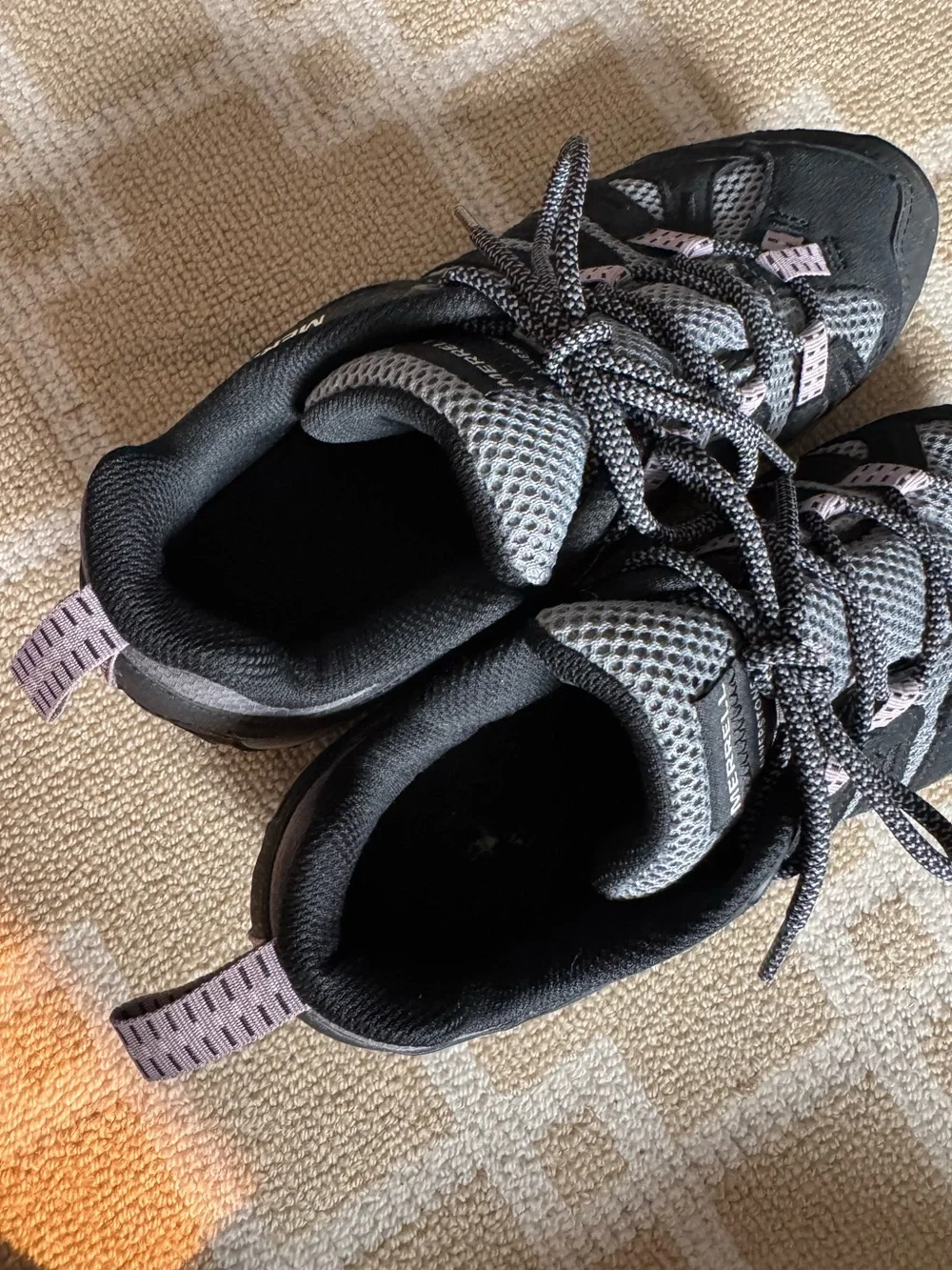 Merrell Alverstone 2 Hiking Shoes Trail Sneakers Outdoor Gray Black Pink 8